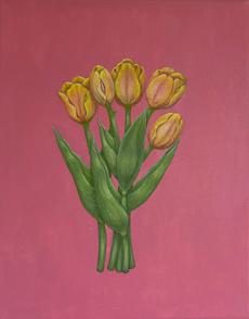 Flowers #1 Tulip (Acrylic on Canvas)