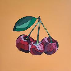 Fruits #3 Cherry (Acrylic on Canvas)