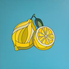Fruits #4 Lemon (Acrylic on Canvas)