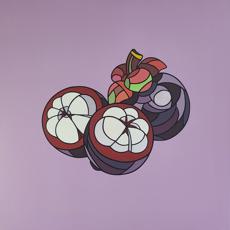 Fruits #9 Mangosteen (Acrylic on Canvas)
