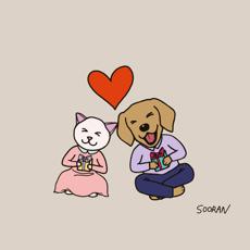 Cat and Dog #1 (Digital Painting)